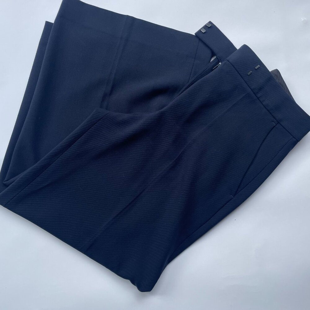 Club Monaco Navy Blue Wide Leg Borrem Trouser